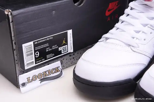 Rep Retro Jordan 5 (2020) DA1911-102 Red Silver Air Fire Tongue 0615